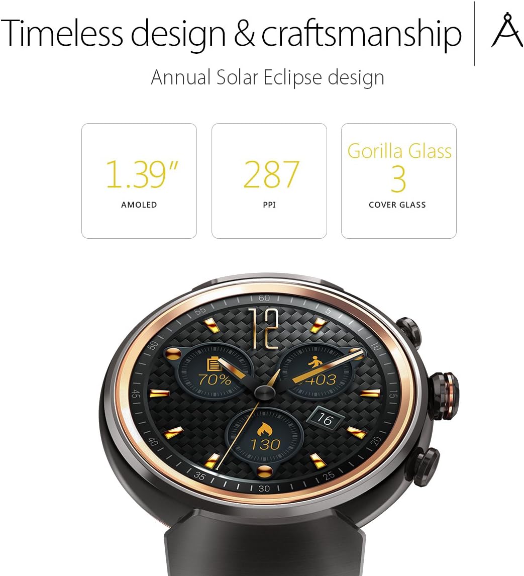 ASUS - 新品 ASUS ZenWatch3 ガンメタル 本革ダークブラウン WI503Q Asus ZenWatch 3 review: basic is as basic does | The Verge
